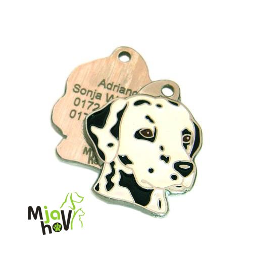 hundemarke-mit-gravur-dalmatiner.jpg Hundemarken MjavHov - Hundemarke, Hundemarken online, Hundemarken mit gravur, gravierte Hundemarken, Hundeanhänger, Anhänger mit gravur, Hundezubehöer, Rassen Hundemarke, Tieranhänger